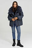 Пуховик з хутром лами Mishele 46,50, 52, 54, фото 3