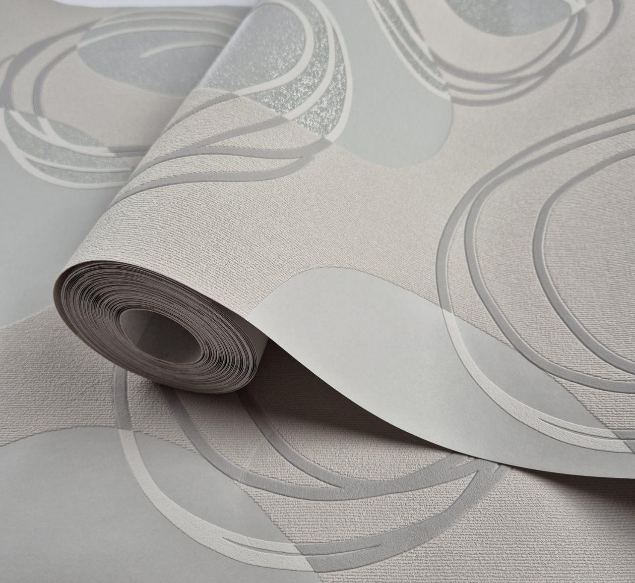 Шпалери вінілові на флізеліні 0.53 × 10.05 м Marburg 6569-10, кавові — для спальні, вітальні, кабінету, фото 1