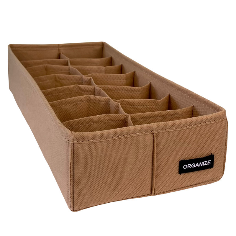 Органайзер для дитячого комоду на 14 комірок 35×17×8 см (бежевий), фото 1