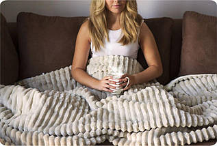 Електроковдра BD-961 Плюшева 180x160см Двомісна 10 Режимів 160 Вт Таймер 10 год, фото 3