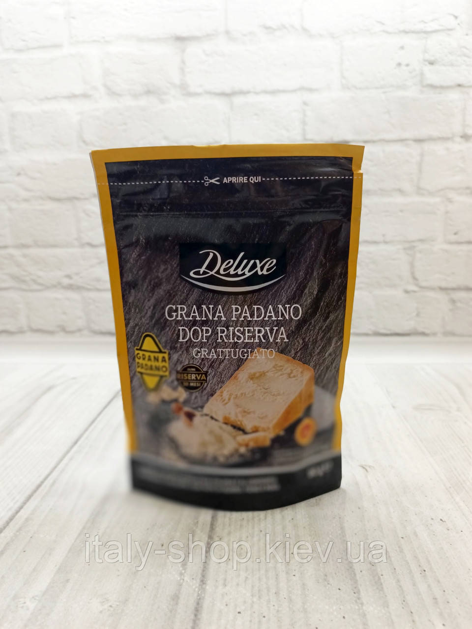 Сир грана падано DOP Riserva тертий 20 місяців витримка. 90 грам Італія, фото 1