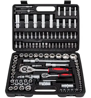 Професійний набір інструментів BEST 108 предметів 1/2 & 1/4 пластиковий кейс