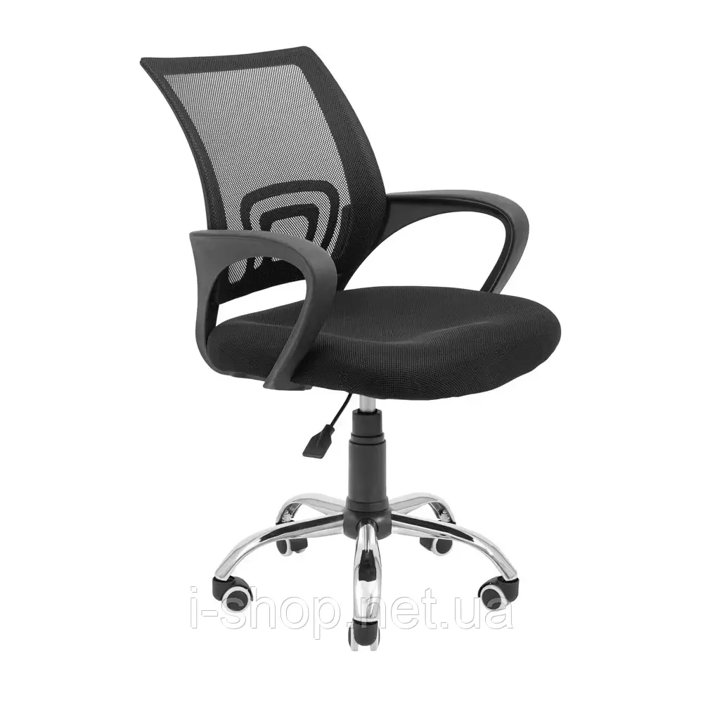 Крісло Richman Спайдер Ю Хром Піастра Сітка чорна