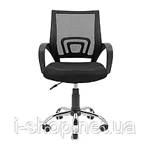 Крісло Richman Спайдер Ю Хром Піастра Сітка чорна, фото 4