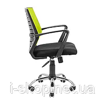 Крісло Richman Флеш Ю Хром М-1 (Tilt) Сітка чорна + зелена, фото 3