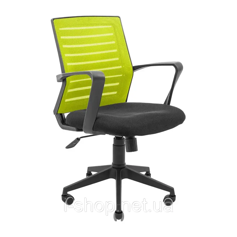 Крісло Richman Флеш Ю Пластик М-1 (Tilt) Сітка чорна + зелена