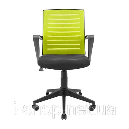 Крісло Richman Флеш Ю Пластик М-1 (Tilt) Сітка чорна + зелена, фото 2