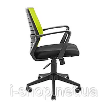 Крісло Richman Флеш Ю Пластик М-1 (Tilt) Сітка чорна + зелена, фото 3