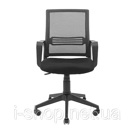 Крісло Richman Джина Пластик Піастра Сітка чорна + сіра, фото 2