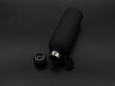 Термопляшка для сублімації зі шнурком чорна 500мл.