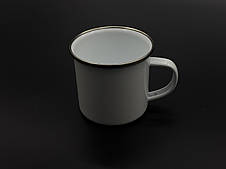 Чашка для сублімації металева білого кольору.