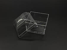 Десертниця з кришкою прозорий. (70х70х65мм) Набір 10 штук