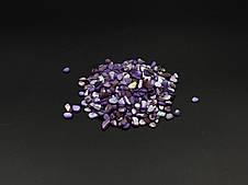 Дрібний, подрібнений камінь полірований для декору картин, сувенірів, клумб та інтер'єрів, колір бузок