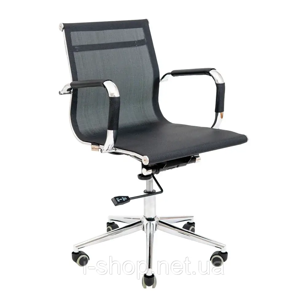 Крісло Richman Кельн ЛБ Хром DT (Deep Tilt) Сітка чорна