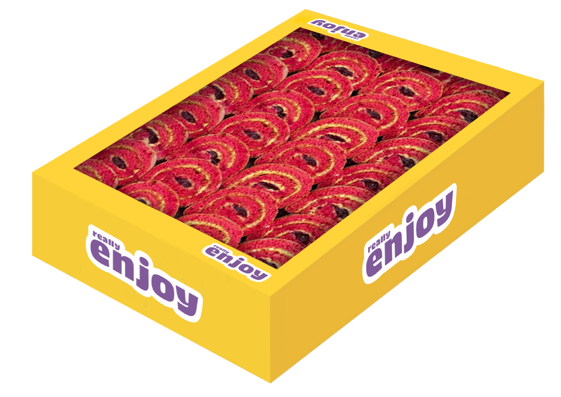 Тістечко бісквітне Рулет малиново-фісташковий 1,1кг TM Really ENJOY, фото 1