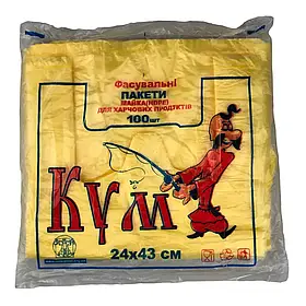 Поліетиленові пакети майка «Поліпак» 100 шт. (24*43 см)