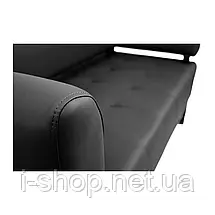 Диван Richman Офіс Подвійний зі спинкою і підлокітниками на металокаркасі Роккі 100, фото 4