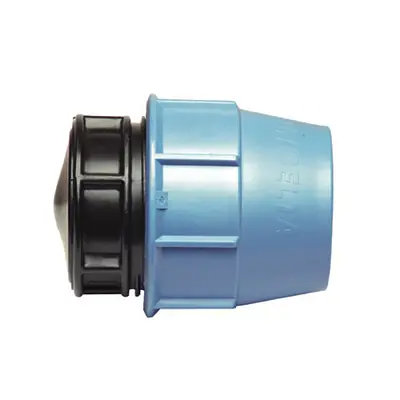 Заглушка компресійна 110 мм для поліетиленових труб, Unidelta (Італія)