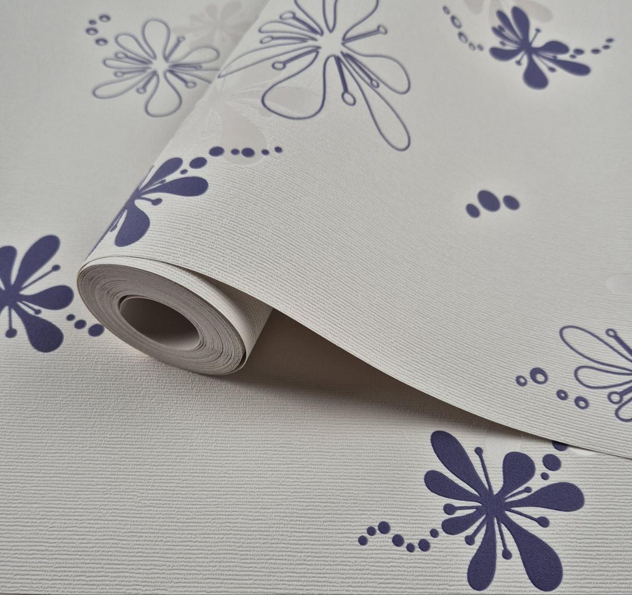 Шпалери вінілові на флізеліні 0.53 × 10.05 м Marburg 94654, молочні — для спальні, вітальні, коридору, фото 1