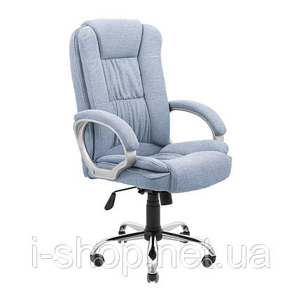 Крісло Richman Каліфорнія Ю Хром П2 M-2 (Anyfix) Меджик Грей Блу, фото 1