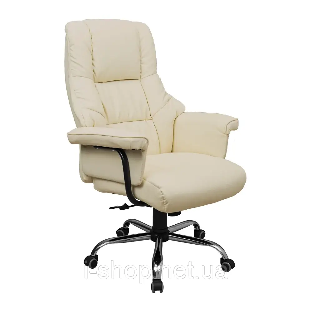 Крісло Richman Конгрес Хром M-2 Широкий (Anyfix Wide) Білий