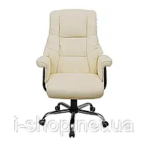 Крісло Richman Конгрес Хром M-2 Широкий (Anyfix Wide) Білий, фото 2