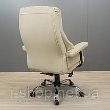 Крісло Richman Конгрес Хром M-2 Широкий (Anyfix Wide) Білий, фото 5