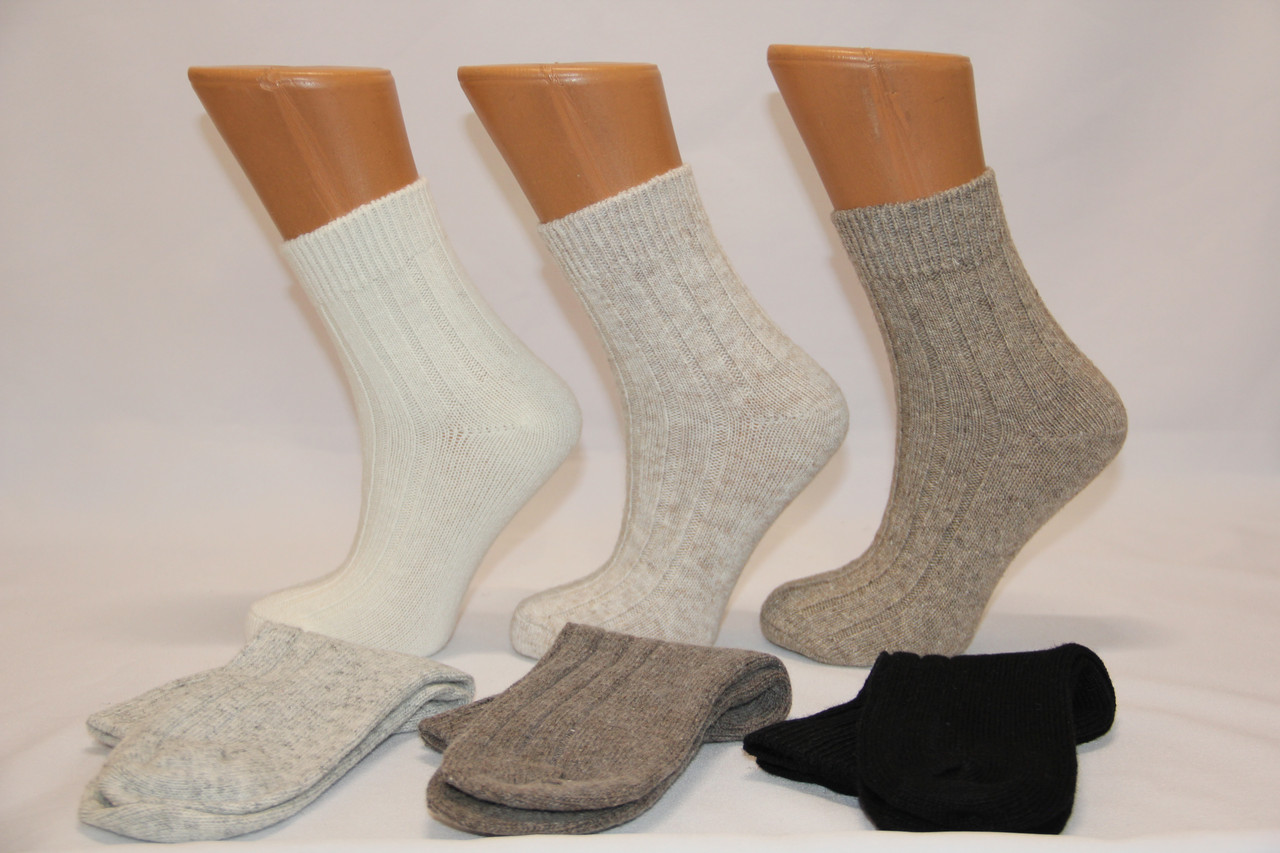 Жіночі шкарпетки з вовни в рубчик КАРДЕШЛЕР 36-40 асорті, фото 1