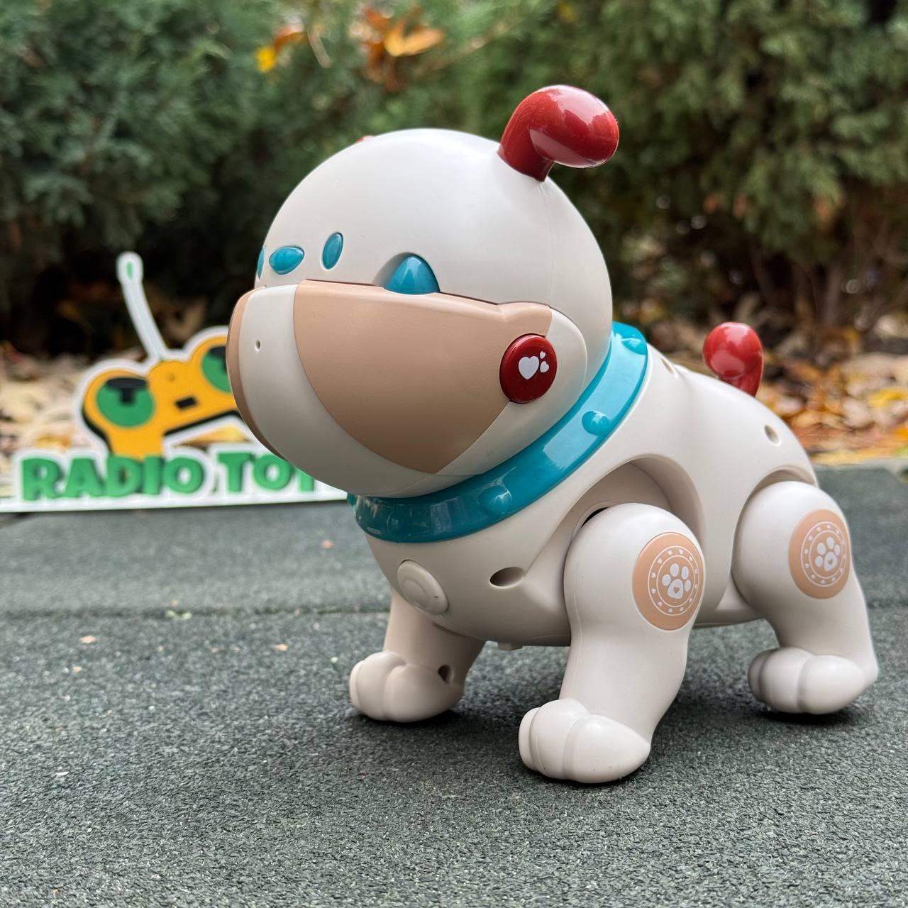 Інтерактивний Песик на радіокеруванні “Спайк” помаранчевий | Собака на пульті керування | Собачка-робот на радіоуправлінні, фото 1