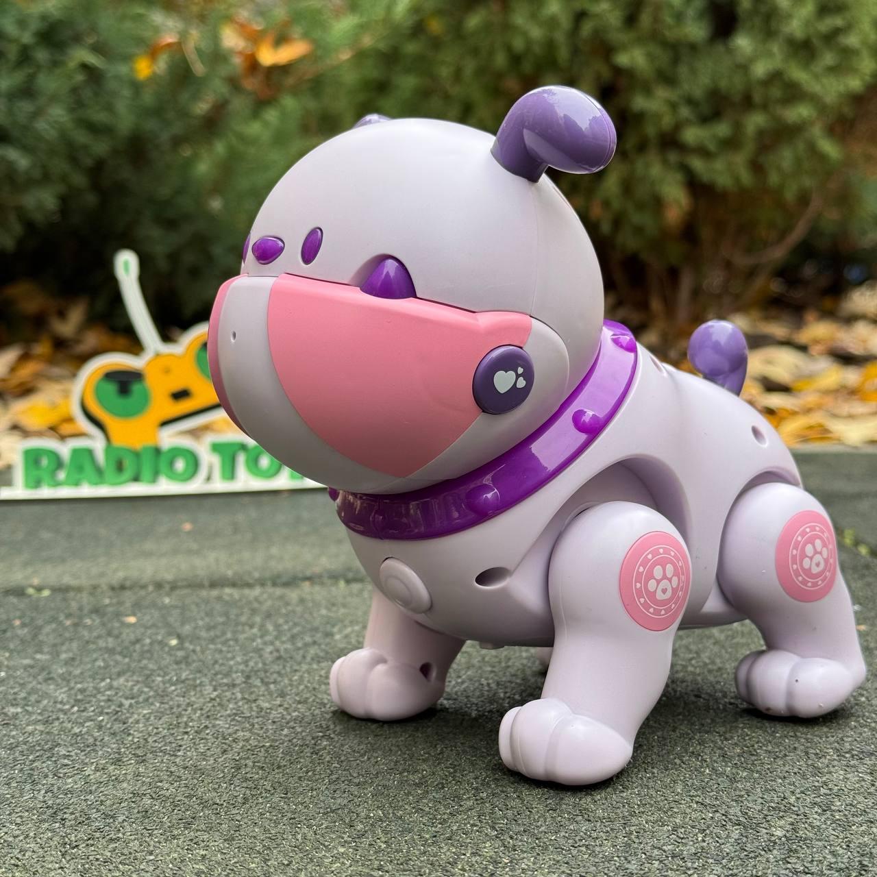 Інтерактивний Песик на радіокеруванні “Спайк” рожевий | Собака на пульті керування | Собачка-робот на радіоуправлінні, фото 1