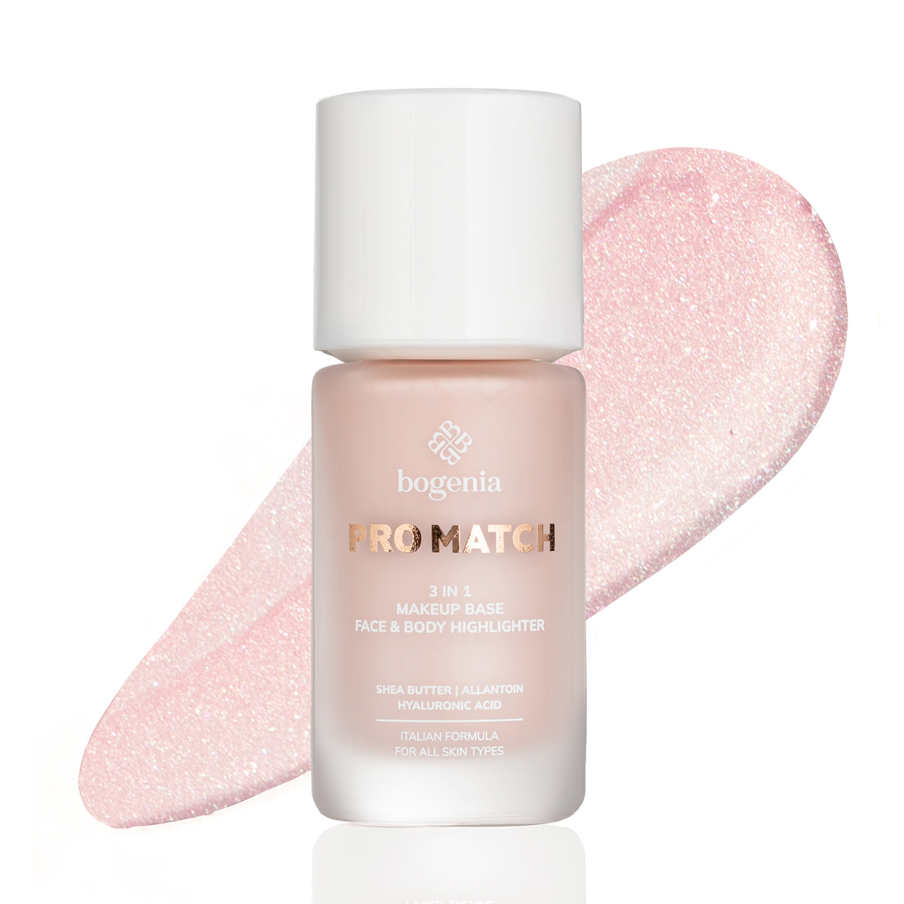 BG613 База-хайлайтер під макіяж PRO MATCH 3 in1 Makeup Base, Face & Body Highlighter Bogenia, фото 1