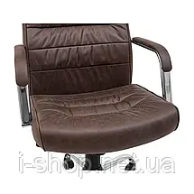 Крісло Richman Ліон Ю Хром П5 M-1 (Tilt) Амелі Кофе, фото 5