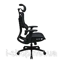 Крісло Richman Ерготекс Пластик Synchro Сітка Чорна, фото 3