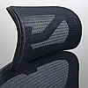 Крісло Richman Ергостар Хром Synchro Сітка Чорна, фото 7