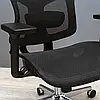 Крісло Richman Ергостар Хром Synchro Сітка Чорна, фото 8