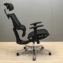 Крісло Richman Ерговік Хром Synchro Сітка Чорна, фото 4