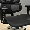 Крісло Richman Ерговік Хром Synchro Сітка Чорна, фото 8