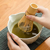 Набір для чаю матча Lesko 3125 Mint Green – японський чайний набір із вінчиком, ситом і чашкою, фото 4