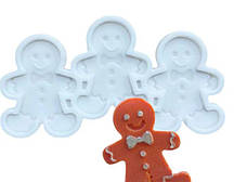 Силіконовий молд для льодяників Пряничні чоловічки