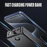 Портативний зарядний пристрій на 20000 мАг з вбудованим кабелем, 3 виходні порти, 2 вхідні порти, фото 8