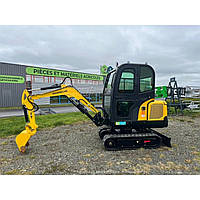 Мініекскаватор Gunter Grossmann GG2000CAB з поворотною стрілою/ Потужний 4-циліндровий дизельний двигун KUBOTA V1505 (Японія)