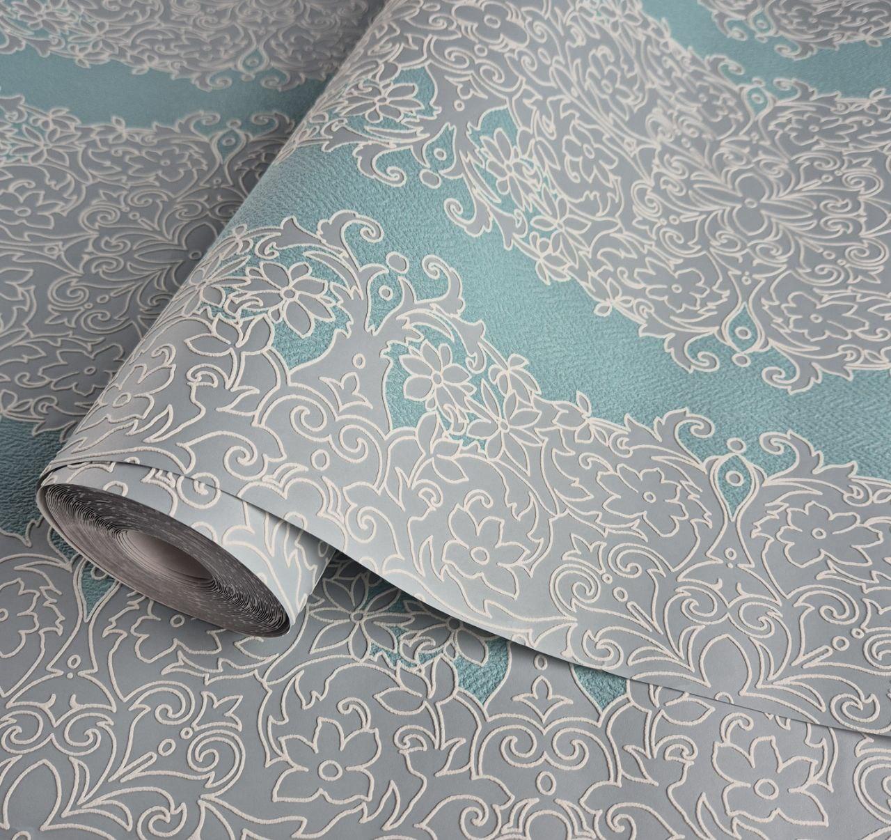 Шпалери вінілові на флізеліні 0.53 × 10.05 м Marburg 57110, багатоколірні — для вітальні, спальні, коридору, фото 1