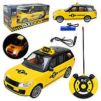 Іграшковий радіокерований автомобіль «Таксі» з акумулятором Яскрава іграшкова машина Таксі на радіокеруванні подарує дитині безлі