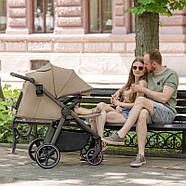 Прогулянкова коляска CARRELLO Bravo SL Deluxe CRL-5520 (2025) з амортизацією, великим капюшоном, фото 5