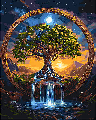 Картина за номерами 40×50 см Kontur. Дерево життя DS0676