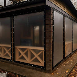 М'яке вікно для альтанки 2х3 м, м'яке вікно на терасу, балкон, веранду, гнучке вікно для альтанки -UKMarket-