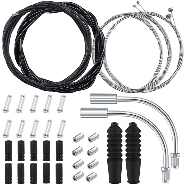 Повний комплект кабелів троси гальмівні втулки для перемикачів передач кінцеві втулки кришки, фото 1