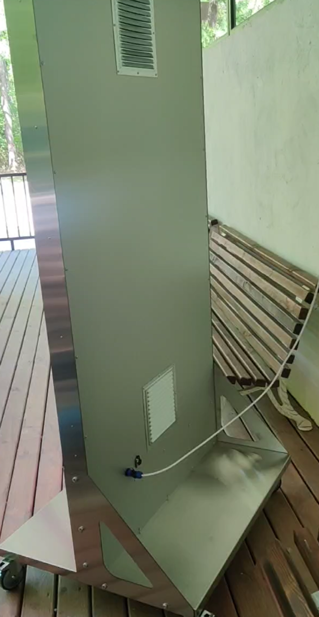 Задня панель мобільного LED постера LEDTECH з нержавіючої сталі