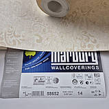 Шпалери вінілові на флізеліні 0.53 × 10.05 м Marburg 58652, бежеві — для спальні, вітальні, коридору, фото 5