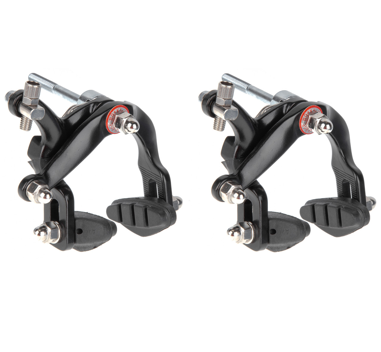 Ободні шосейні гальма ONRIDE Tick, перед+зад, 47-57 мм, чорний, фото 1